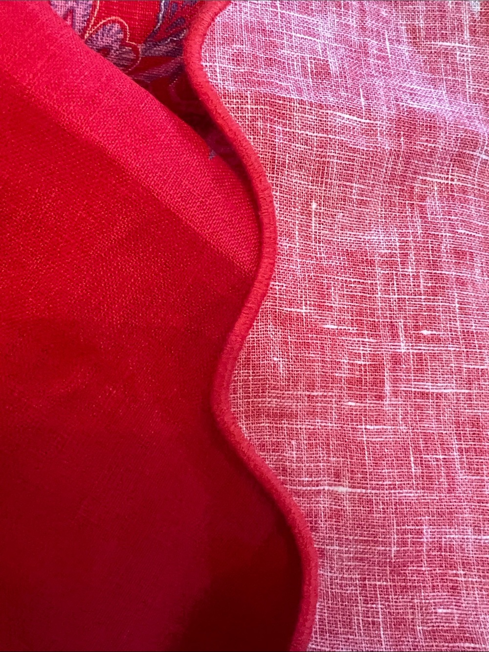 *NWT FARM Rio Red Linen Maxi Dress with Lavender Floral pattern - Picture 7 of 7